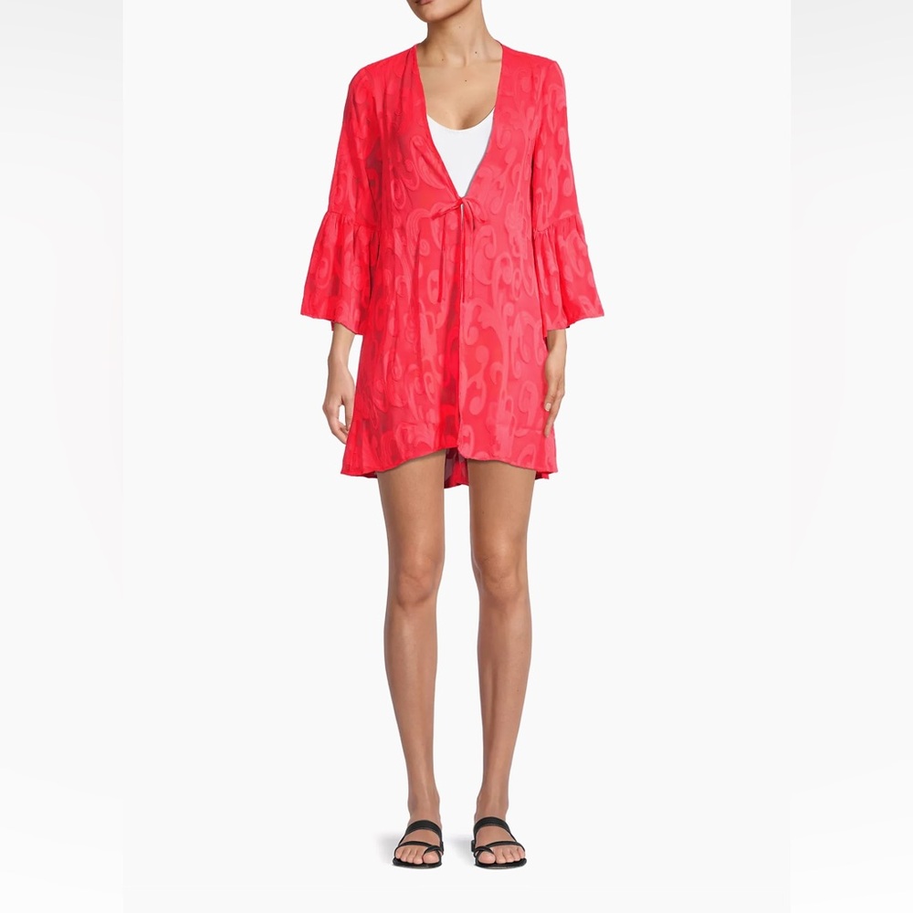 NWT Lilly Pulitzer Motley coverup spicy coral size XS